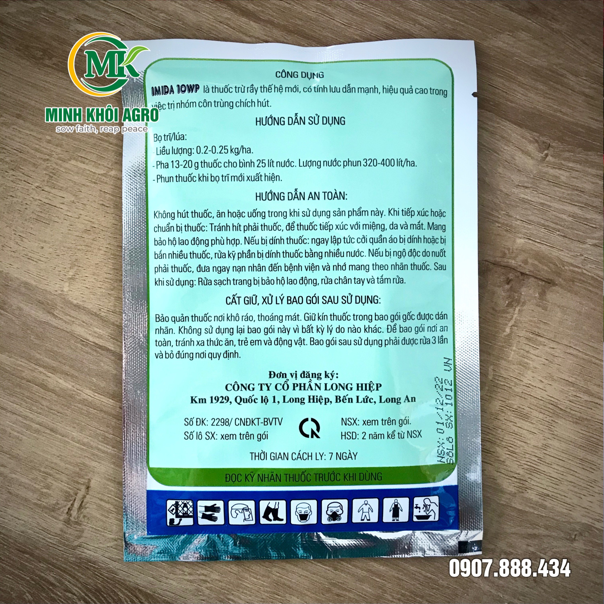 Thuốc trừ sâu rầy IMIDA 10WP - Gói 100g